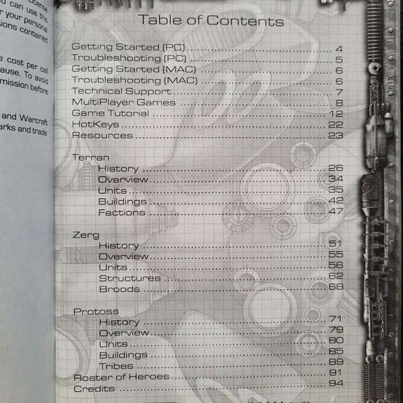 Star Craft Game Manual - 1998 Blizzard Entertainment - Picture 5 of 14